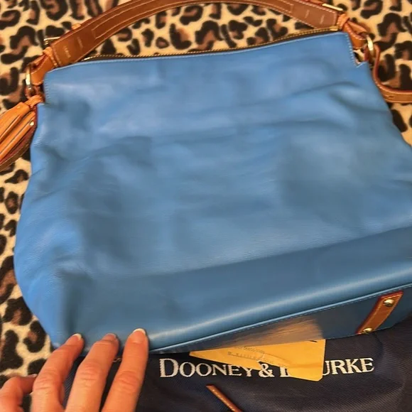 Dooney & Bourke Wexford Leather McKenzie Blue Hobo Bag w/matching wallet. NWOT - Picture 7 of 7
